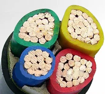 低電圧 0.6/1kV 3相4線XLPE PVC 4芯 95mm 地下銅電力ケーブル
