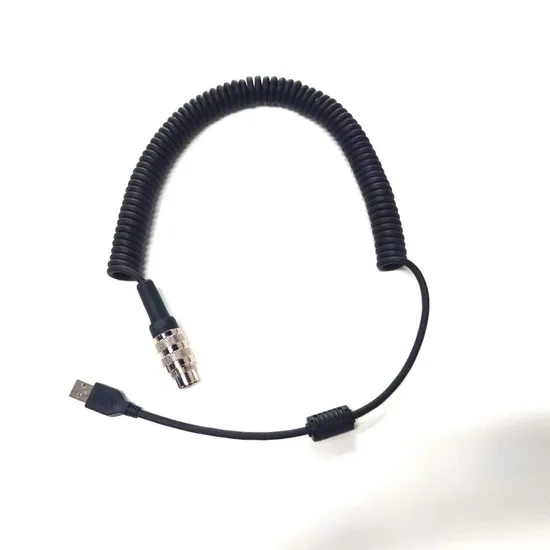 Lumberg Sv40 - USBプラグ 電気引き込み式ケーブル コイル状延長コード スパイラルケーブルワイヤー