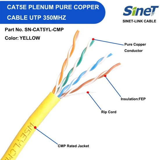 UTP Cat5eケーブル 26AWGケーブル Cat5eネットワークケーブル 4pツイストペア通信